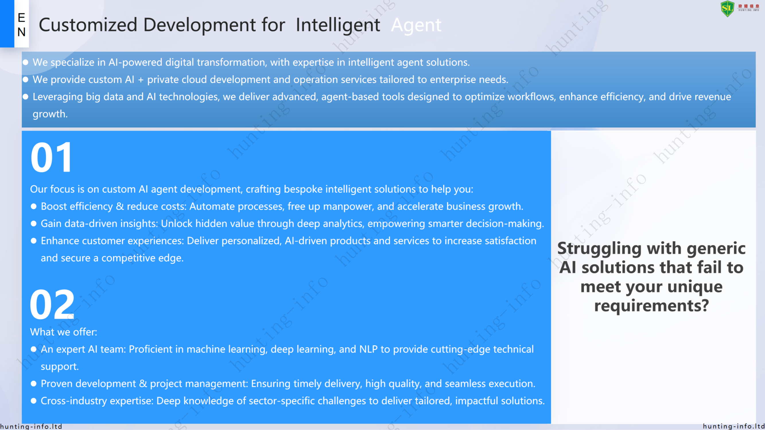 why to customize the intelligent agent